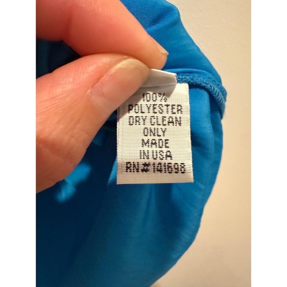 Ramy Brook Womens Blue Gathered Pleated Sleeveless Blouse Elegant Chic XS - Picture 7 of 8